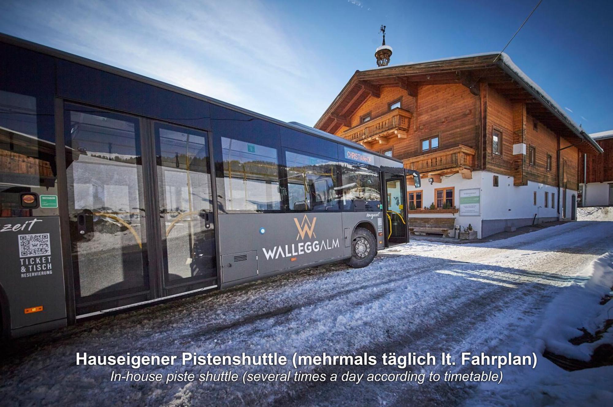 Ski In-Ski Out - Gaestehaeuser Saalbach-Hinterglemm - Wallegghof Christianhof Экстерьер фото